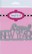 festive new year die cuts for creative card-making and scrapbooking - trendy holiday supplies by the stamps of life logo