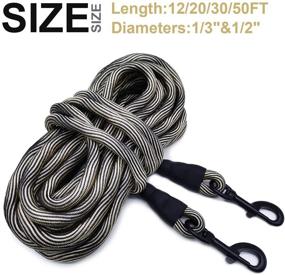 img 1 attached to 🐾 Mycicy Outdoor Dog Leash: Extra Long Tie-Out Yard Rope for Training, Camping, Park & Garden - Suitable for Small to Extra Large Breeds