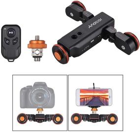 img 3 attached to 📷 Andoer Motorized Camera Video Dolly with Scale Indication, Electric Track Slider Wireless Remote Control, 3-Speed Adjustable Mini Slider Skater for Canon Nikon Sony DSLR Camera, iOS Android Smartphone