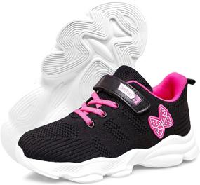 img 4 attached to Girls' Athletic Running Sneakers - Ork Tree Girls' Shoes for Enhanced Performance