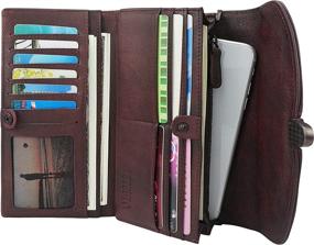 img 3 attached to Womens Leather Wallets Vintage Organizer