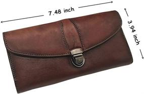 img 1 attached to Womens Leather Wallets Vintage Organizer