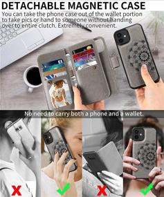 img 3 attached to CASEOWL Wallet Case Compatible For IPhone 12/12 Pro Cell Phones & Accessories