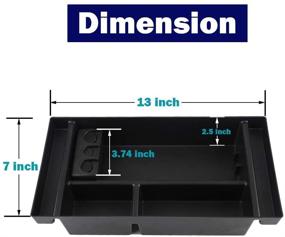 img 2 attached to Органайзер для центральной консоли EOTH - совместим с GMC Sierra Chevy Silverado 1500 (2019-2021) и Silverado Sierra 2500 HD 3500 HD (2020-2021) - полная модель центральной консоли