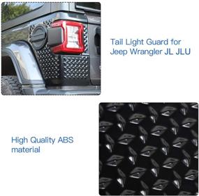 img 1 attached to 🚗 Enhanced RT-TCZ Tail Light Body Armor Rear Corner Guards for Jeep Wrangler JL JLU 2018-2020