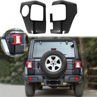 🚗 усиленные защитные пластины задних углов задних фонарей rt-tcz для jeep wrangler jl jlu 2018-2020 логотип