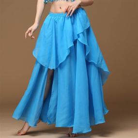 img 1 attached to 🩰 Wuchieal Women's Fairy Belly Dance Skirt - Large Swing Skirts for Women's Belly Dancing Practice