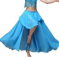 🩰 wuchieal women's fairy belly dance skirt - large swing skirts for women's belly dancing practice логотип