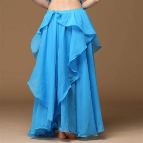 img 2 attached to 🩰 Wuchieal Women's Fairy Belly Dance Skirt - Large Swing Skirts for Women's Belly Dancing Practice