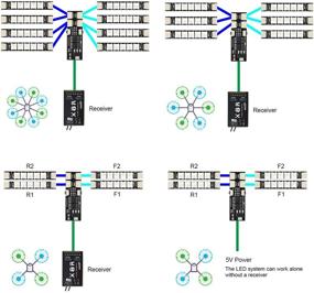 img 3 attached to Enhance Your Aerial Experience with elechawk 🚁 Super Bright RGB LED Lights for FPV Drones