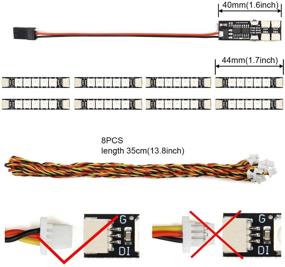 img 2 attached to Enhance Your Aerial Experience with elechawk 🚁 Super Bright RGB LED Lights for FPV Drones