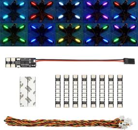 img 4 attached to Enhance Your Aerial Experience with elechawk 🚁 Super Bright RGB LED Lights for FPV Drones