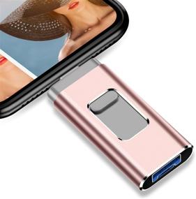 img 4 attached to 📱 1000GB Телефон Флеш-накопитель памяти USB 3.0 Флеш-драйв для iPhone iPad компьютеров - 1ТБ розовый фотостик