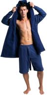 stay cozy and stylish with the duderobe men's hooded robe shark логотип