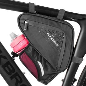 img 4 attached to 🚴 ROCKBROS Triangle Frame Bag: Supreme Bike Storage with Water Bottle Pouch - Essential Bike Accessories for Road & Mountain Bikers