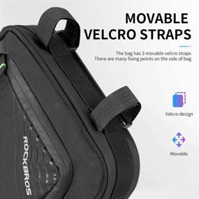 img 3 attached to 🚴 ROCKBROS Triangle Frame Bag: Supreme Bike Storage with Water Bottle Pouch - Essential Bike Accessories for Road & Mountain Bikers