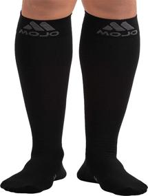 img 4 attached to 🧦 Mojo Compression Socks Unisex Knee High 20-30 mmHg - Medical Support Stockings