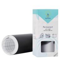 high-quality permanent smart vinyl bulk roll for 🔘 cricut joy vinyl - black, 5.5”x 240”: adhesive decal sheets logo