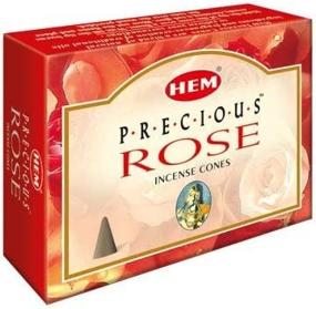 img 1 attached to Hem Precious Rose Incense Cones: 12-Pack for Aromatic Bliss