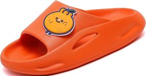 img 4 attached to 👣 LeSies Kids Non-Slip Slippers: Versatile Water Shoes for Boys and Girls - Perfect for Beach, Shower, Pool, and Summer Activities (Toddler/Little Kids)