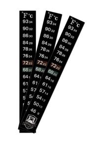 img 4 attached to 🌡️ 3 Pack Fermentation Stick-On Thermometer - Wide Temperature Range 46 - 93 F - Displays Temperature in Celsius and Fahrenheit - Highly Accurate - Ideal for Kombucha, Beer, Wine, Vegetable Fermentation