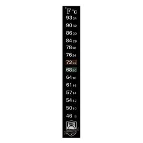 img 2 attached to 🌡️ 3 Pack Fermentation Stick-On Thermometer - Wide Temperature Range 46 - 93 F - Displays Temperature in Celsius and Fahrenheit - Highly Accurate - Ideal for Kombucha, Beer, Wine, Vegetable Fermentation