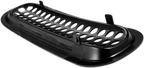 img 2 attached to 🔥 [Улучшенная версия с креплением на зажимах] сетчатая решетка ICARS глянцево-черного цвета для решетки радиатора для Jeep Wrangler JK JKU Unlimited Rubicon Sahara 2007-2015 - набор из 7 штук
