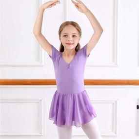 img 1 attached to 🩰 Bezioner Ballet Leotards Dresses: Perfect Attire for Toddler Girls' Dancewear