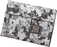 👛 stylish and practical: casual camouflage trifold wallet holder for everyday use logo