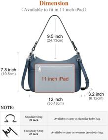 img 1 attached to Crossbody Messenger O120E UG Black Women's Handbags & Wallets for Shoulder Bags