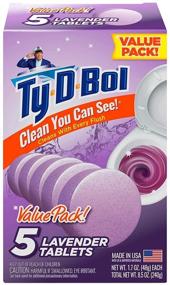 img 3 attached to Freshen Your Bathroom with Ty-D-Bol Lavender Tablets Value 5 Pack - Pack of 10 for Ultimate Cleaning and Deodorizing