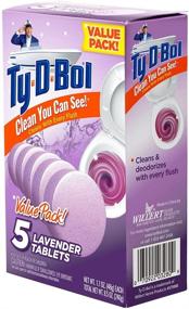 img 2 attached to Freshen Your Bathroom with Ty-D-Bol Lavender Tablets Value 5 Pack - Pack of 10 for Ultimate Cleaning and Deodorizing