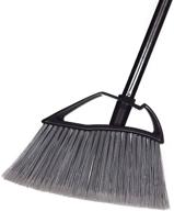 🧹 jiaxin angle broom: adjustable long handle, easy assembly indoor sweeping – 1 pack, black logo