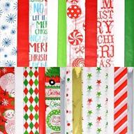 🎁 200 bulk christmas tissue paper wrapping sheets - 20"x20" - assorted 17 colors - metallic and printed designs - perfect gift wrapping accessory for christmas gifts and wine bottles logo