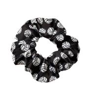 🏐 premium velvet volleyball scrunchie: stylish hair accessory for volleyball lovers logo