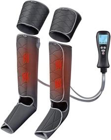 img 4 attached to 🦵 Air Compression Leg Massager for Circulation, Pain Relief, and Home Therapy - Portable Device with 4 Modes, 4 Intensities - Ideal Gift for Dad and Mom