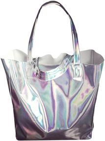 img 4 attached to Van Caro Holographic Shoulder Shopper