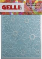 🌸 gelli arts flower stencil: elevate your painting, drawing & art with designer supplies logo