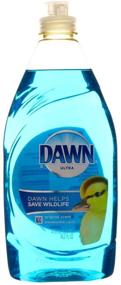 img 4 attached to 🧴 Dawn Ultra Original Dish Detergent Liquid 16.2oz - Blue Plastic Squeeze Bottle for Effective Cleaning