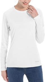 img 4 attached to 👚 Ultimate Women's UPF 50+ Sun Protection UV Shirts: Long Sleeve Outdoor Hiking Fishing Swim SPF Rash Guard T-Shirt with Thumbhole