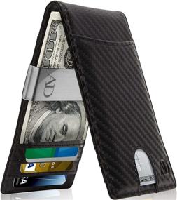 img 4 attached to Slim Money Clip Wallets for Men - Stylish Accessories for Wallets, Card Cases & Money Organizers