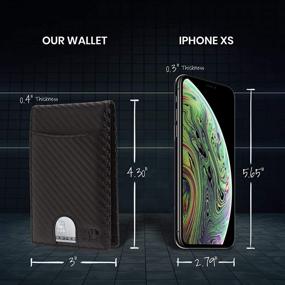 img 1 attached to Slim Money Clip Wallets for Men - Stylish Accessories for Wallets, Card Cases & Money Organizers