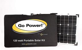 img 1 attached to 🌞 Portable Folding Solar Kit GP-PSK-130 by Go Power! with 10 Amp Solar Controller - 130W