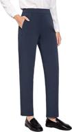 👖 baleaf women's fleece-lined pants: comfortable sweatpants for casual work with pull-on styling, straight leg, and convenient zippered pockets logo