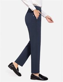 img 2 attached to 👖 BALEAF Women's Fleece-Lined Pants: Comfortable Sweatpants for Casual Work with Pull-On Styling, Straight Leg, and Convenient Zippered Pockets