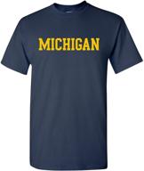 👕 michigan wolverines basic block t shirt - men's clothing for t-shirts & tanks: a must-have! logo