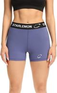 🏐 starlemon women's compression volleyball shorts 3"/7" - pro spandex workout shorts for women logo