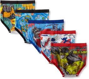 img 1 attached to Fruit of the Loom Little Boys' Transformer Prime Brief Pack: 5-Pack Briefs for Boys