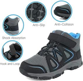 img 3 attached to 👟 Collision Boys' Outdoor Sneakers: YESKIS Athletic Trekking Shoes