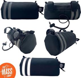 img 1 attached to Mass Shop Bike Handlebar Bag: Waterproof, Phone Holder, Reflective 🚴 Straps, Premium Quality - Front Bicycle Bag with 1.3L Big Capacity